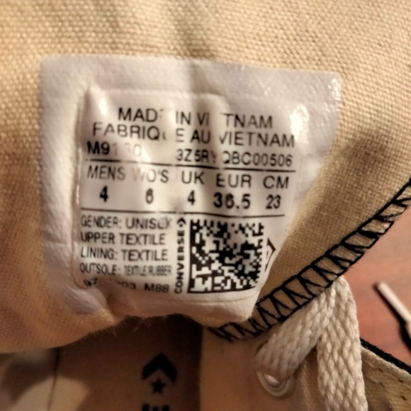 Converse All-Star Black Sz. 4 Mens. - Picture 7 of 9